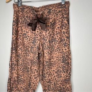 Aerie Cheetah Size X-Small Pajama Pants with Tie
